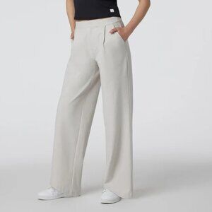 Vuori Women's Cream Wide-Leg Pants